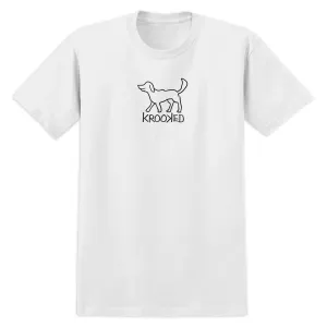 Krooked El Perro T-Shirt - White/Black Flags Boat Accessories