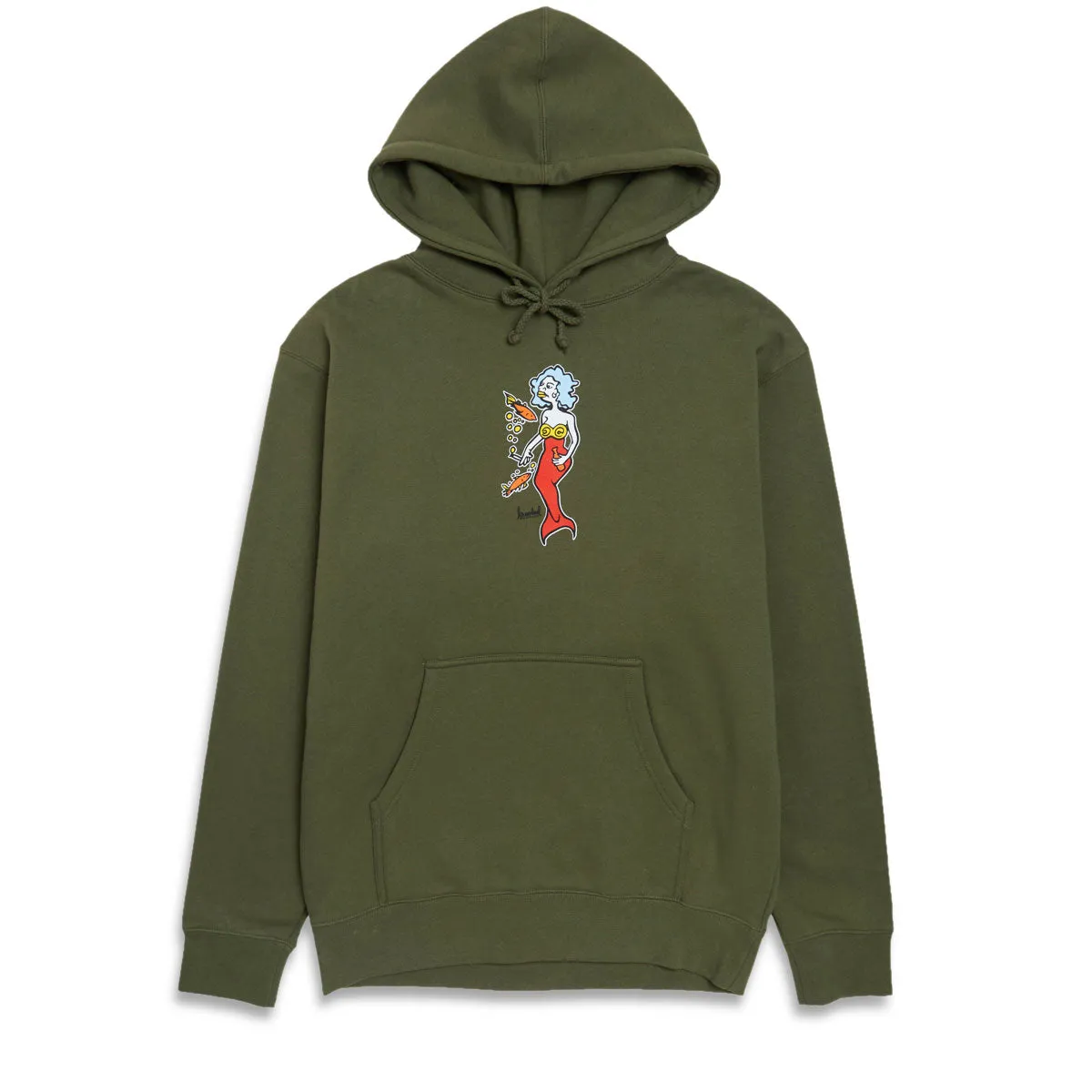 Krooked Mermaid Hoodie - Army Year-Round Basics Wallets