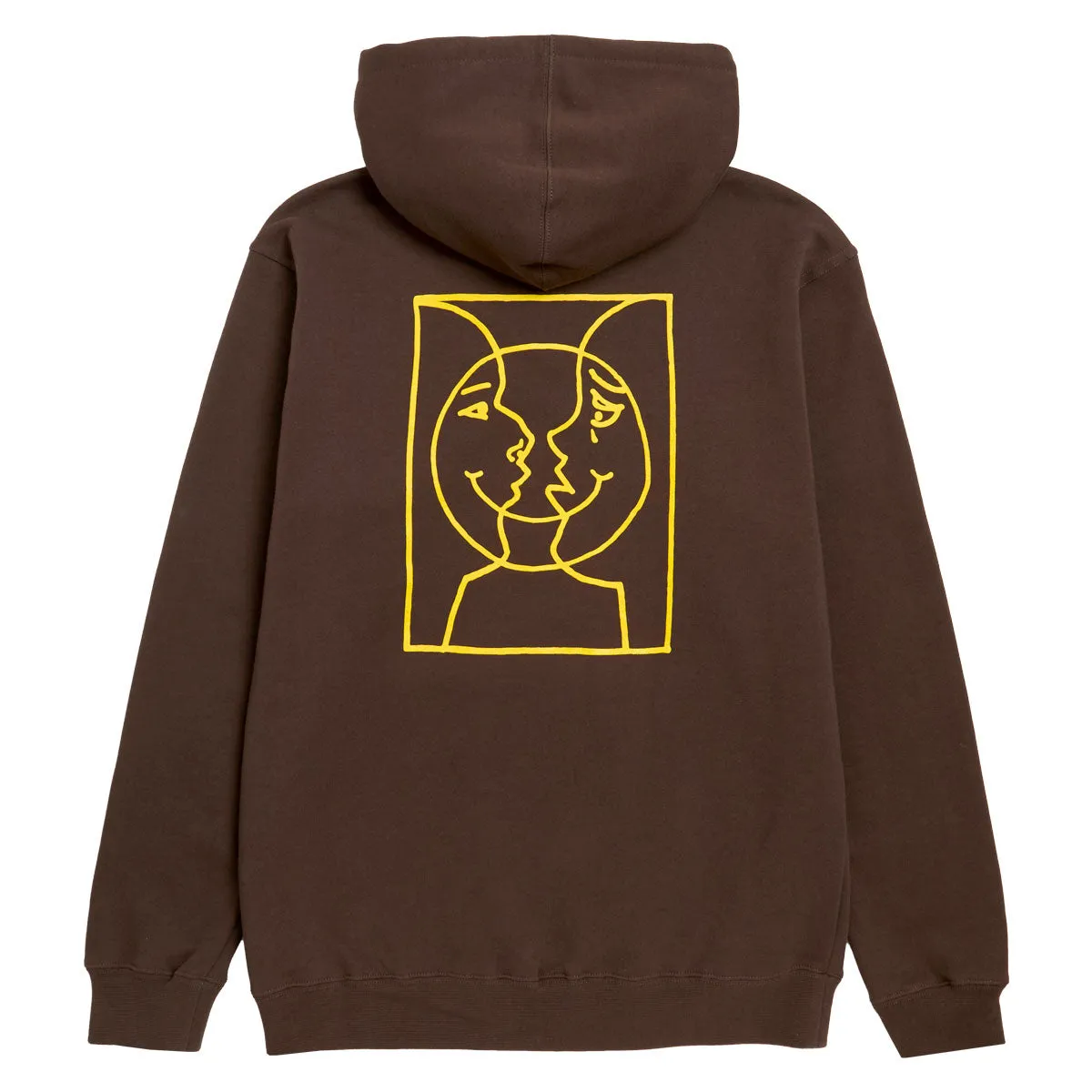 Krooked Moonsmile Raw Hoodie - Brown/Yellow Prints Protein Powder Protein Powder