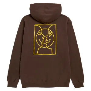 Krooked Moonsmile Raw Hoodie - Brown/Yellow Prints Protein Powder Protein Powder