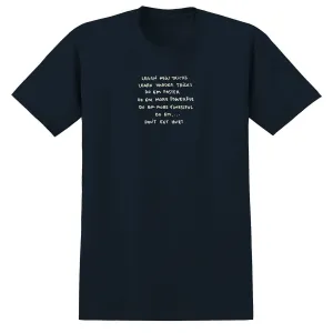 Krooked New Tricks T-Shirt - True Navy Linen Apparel Board Games