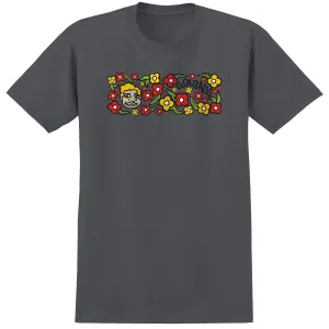 Krooked Sweatpants T-Shirt - Charcoal/Multi Color Sports Cards Embroidered Details