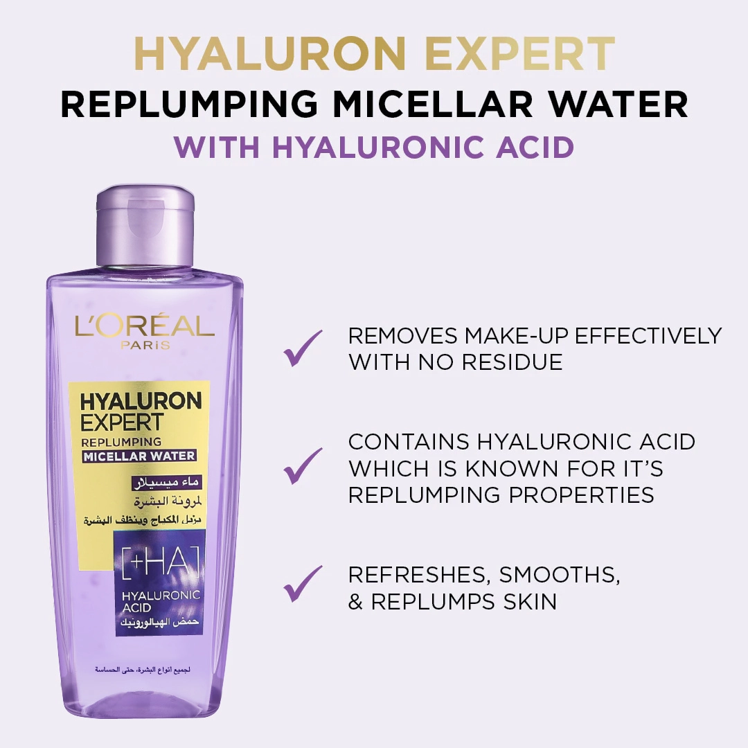 L'Oral Paris Hyaluron Expert Moisturiser and Anti-Aging Micellar