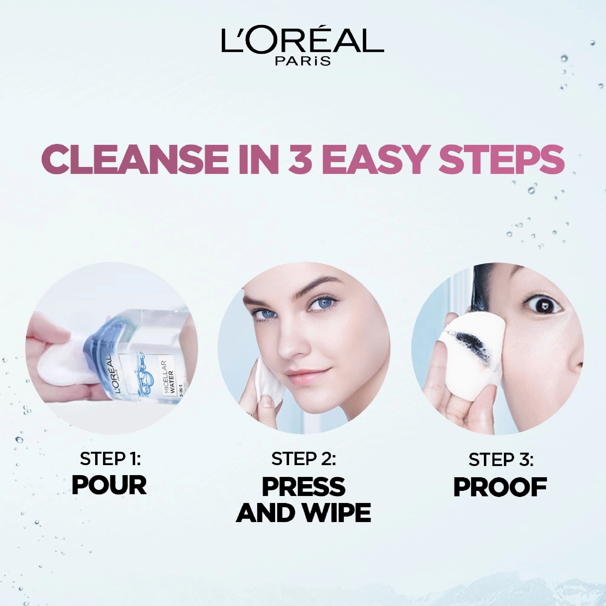 L'Oral Paris Micellar Makeup Remover Infused With Rose Extract 400ml
