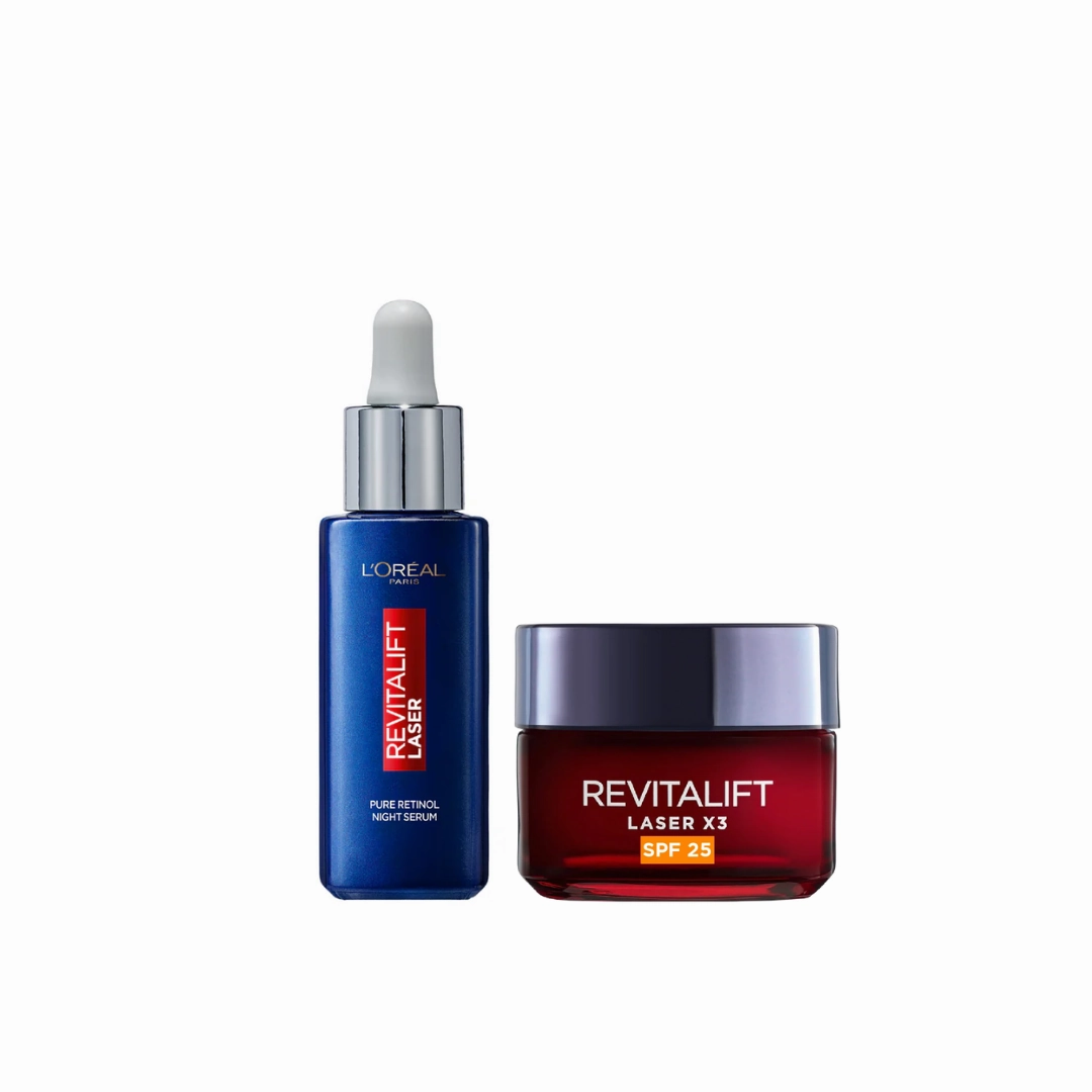 L'Oral Paris Revitalift Retinol Serum And Cream Bundle At 20% Off
