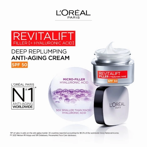 L'Oreal Paris Revitalift Filler Anti-Aging SPF 50Cream 50ml