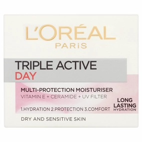 L'Oreal Paris Triple Active Day Cream Dry & Sensitive - 50ml