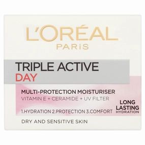 L'Oreal Paris Triple Active Day Cream Dry & Sensitive - 50ml