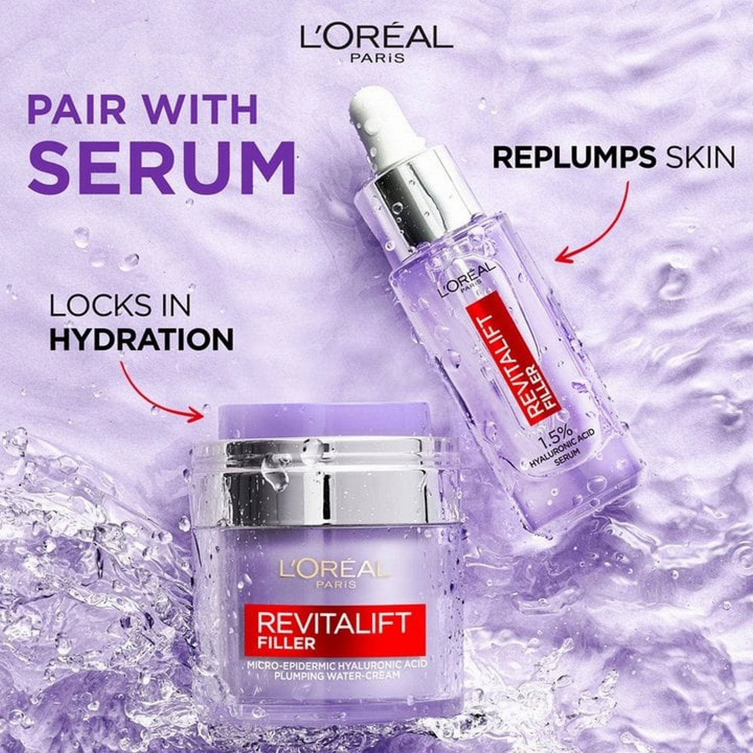 L'Oreal Revitalift Filler Plumping Water Cream 50ml