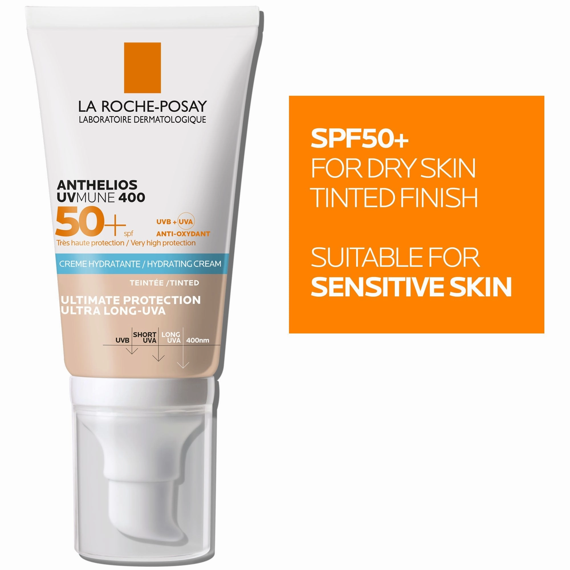 La Roche Posay Anthelios UVmune 400 SPF 50  Tinited Hydrating Cream 50ml