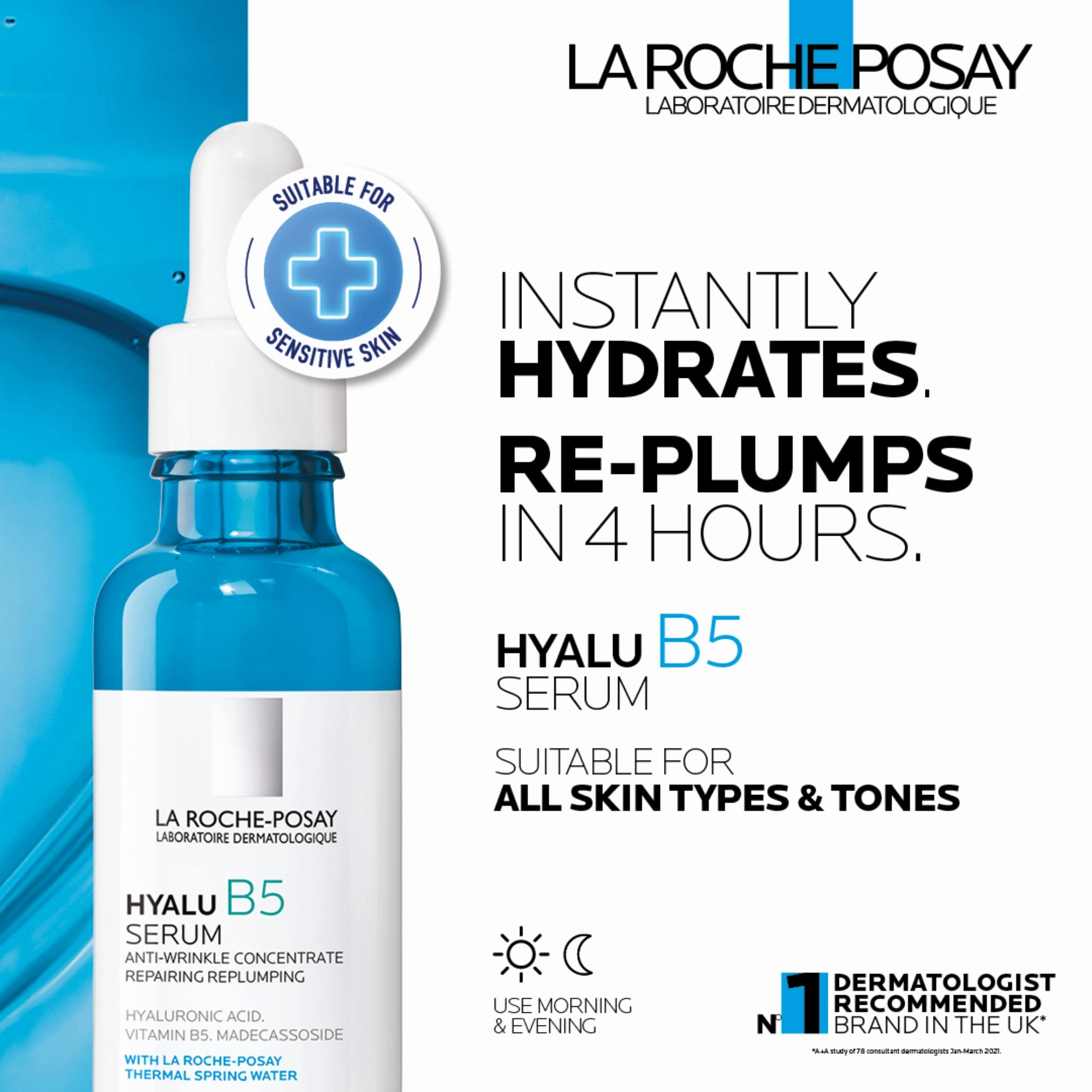 La Roche-Posay Hyalu B5 Hyaluronic Acid Serum 30ml - Skin Hydration