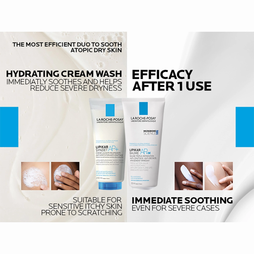 La Roche Posay Lipikar Baume AP M Moisturising Body Balm For Dry & Eczema-Prone Skin 200ml