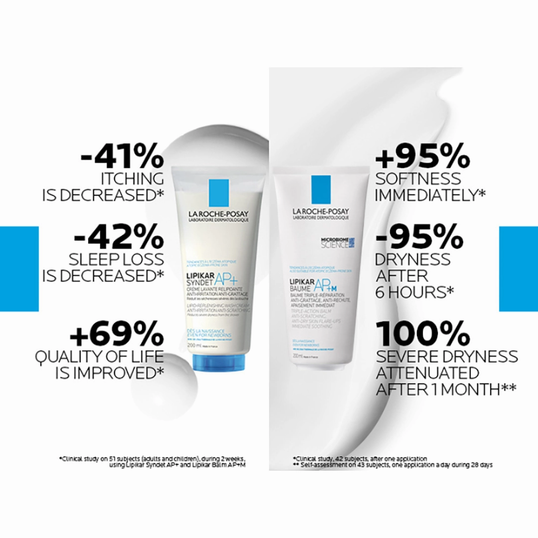 La Roche Posay Lipikar Baume AP M Moisturising Body Balm For Dry & Eczema-Prone Skin 200ml