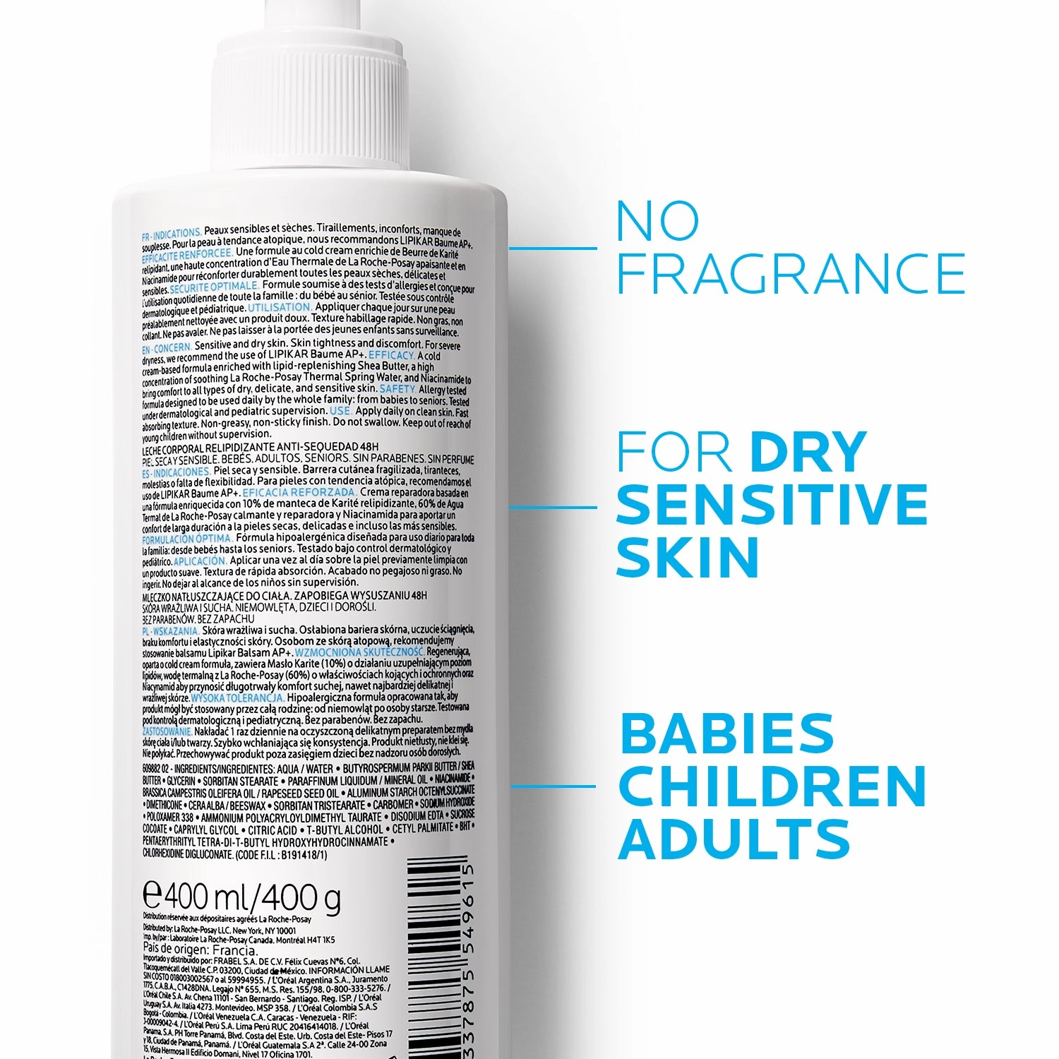 La Roche-Posay Lipikar Lait Body Lotion for Dry Skin 400ml