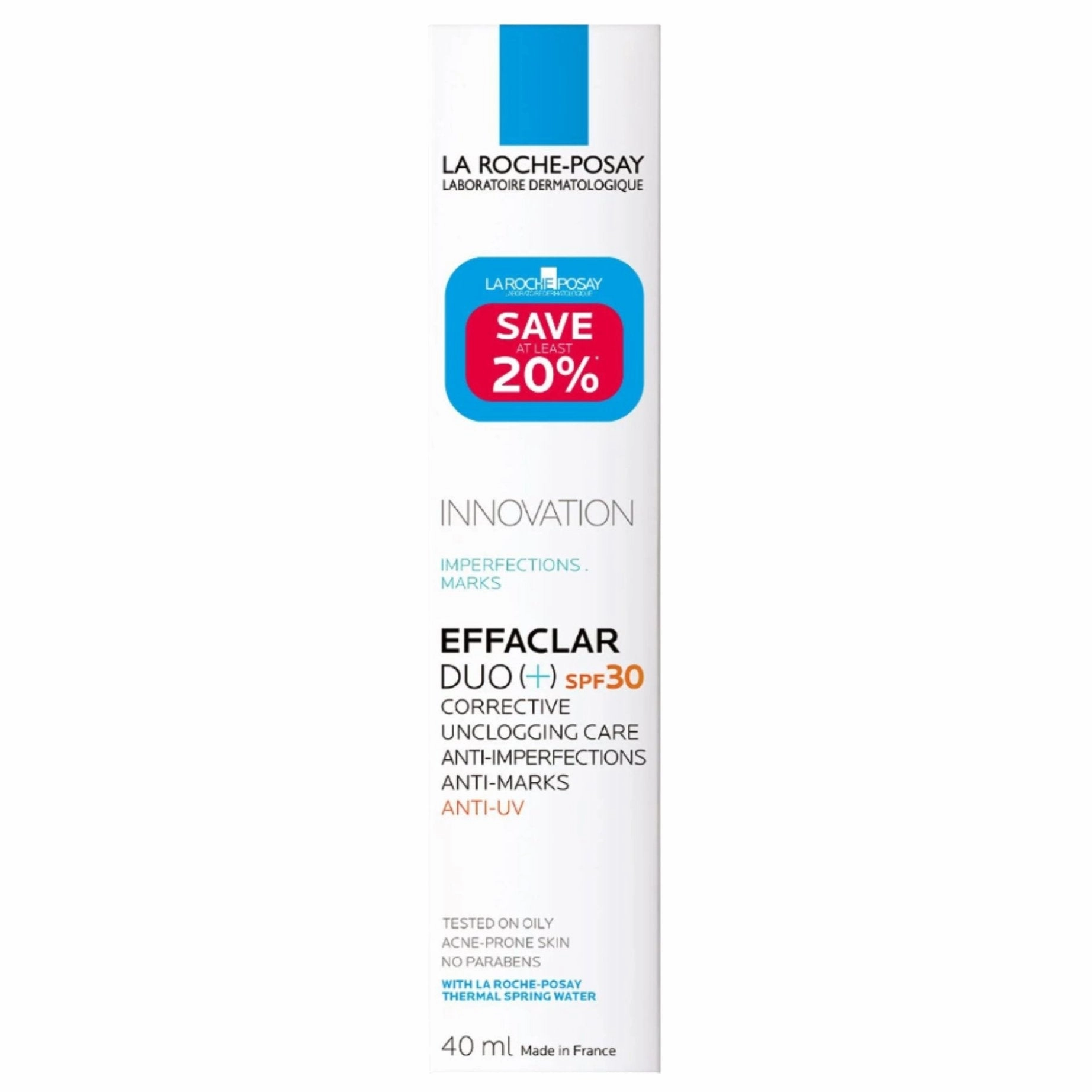 La Roche Posay Special Offer 20% Effaclar Duo  SPF 30 40ML