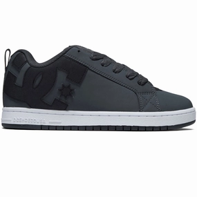Labels DC Court Graffik Shoes - Dark Grey/Black/White Flowers
