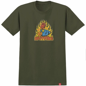 Lace Trim Spitfire Demonseed T-Shirt - Military Green Fit Guide