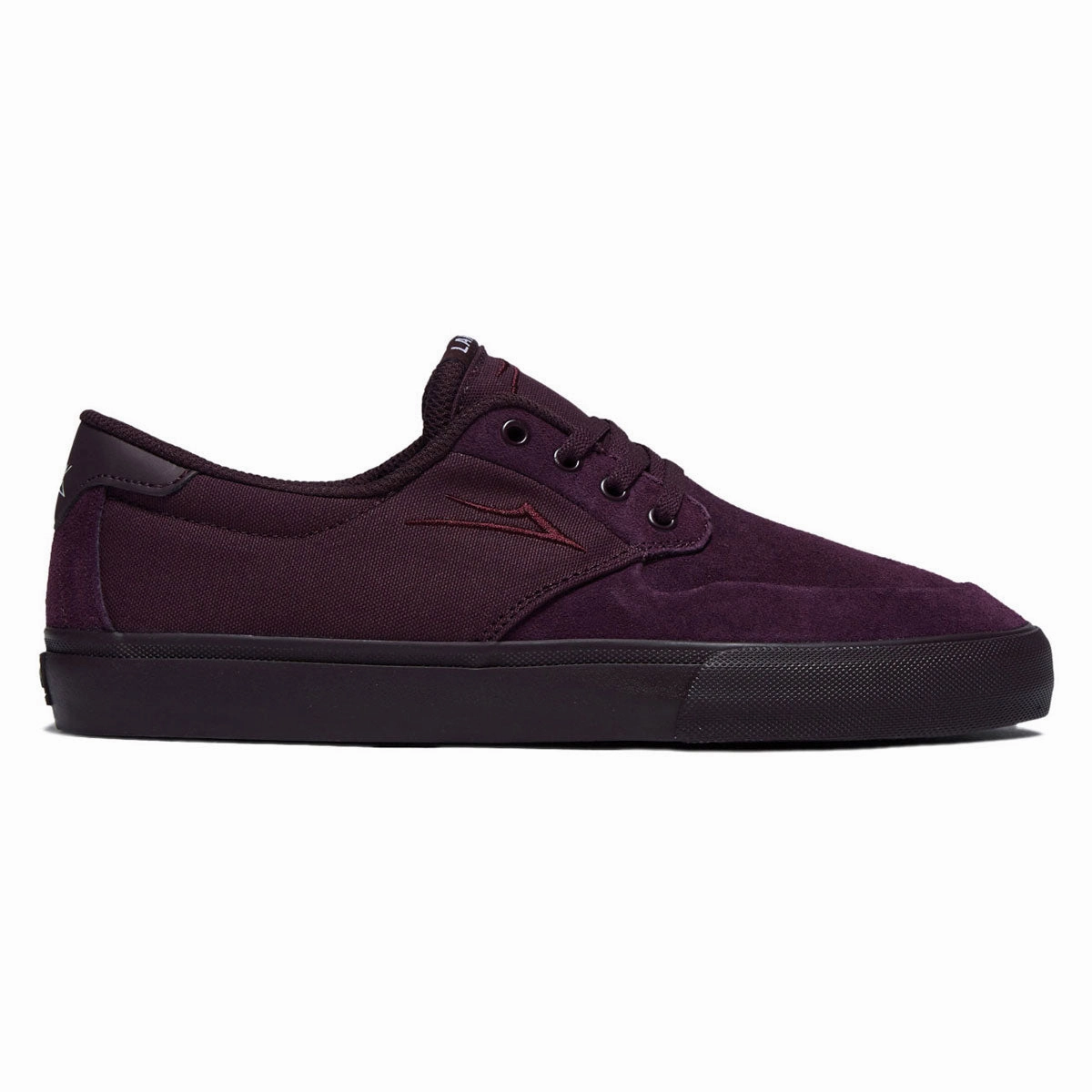 Lakai Riley 3 Shoes - Black Cherry Suede Groceries Gym Wear