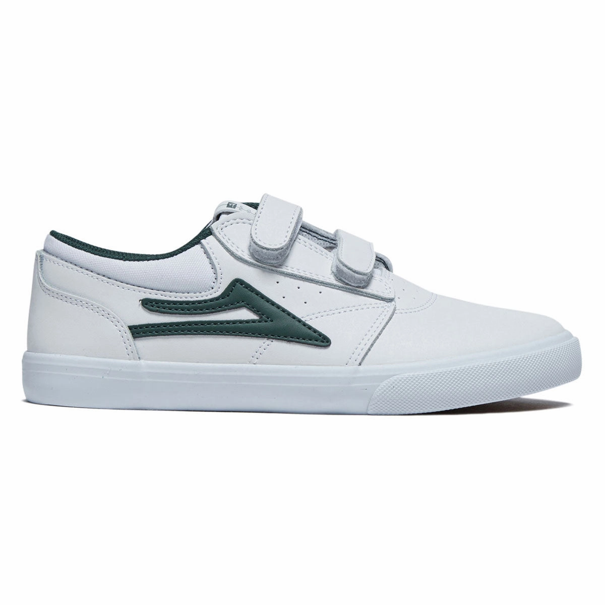 Lakai Youth Griffin Shoes - White/Pine Leather Stamps Streaming Services