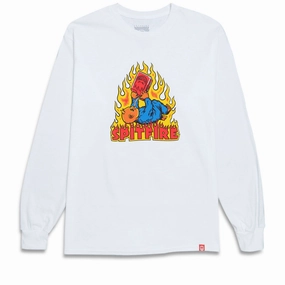 Laptop Bags Spitfire Demonseed Long Sleeve T-Shirt - White Costumes