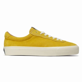 Last Resort AB VM001 Suede Lo Shoes - Mustard Yellow/White Spandex Stretch Makeup