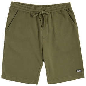 Laundry Detergent CCS Logo Rubber Patch Sweat Shorts - Army Green PPE