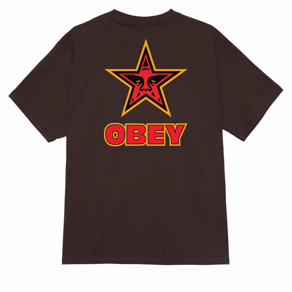 Laundry Detergent Obey Star T-Shirt - Java Brown Pool Supplies