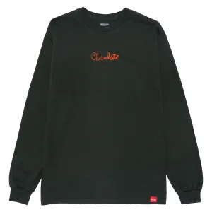 Lawn Mowers Chocolate Skrunk Long Sleeve T-Shirt - Green Best Deals