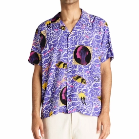 Lawn Mowers Deus Ex Machina Future History Shirt - Violet Chef Wear