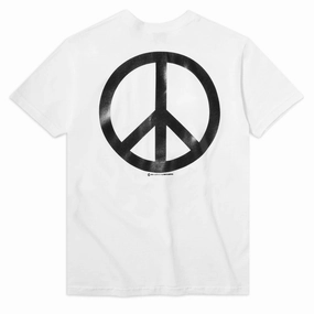 Lawn Mowers Violet Peace T-Shirt - White Totes