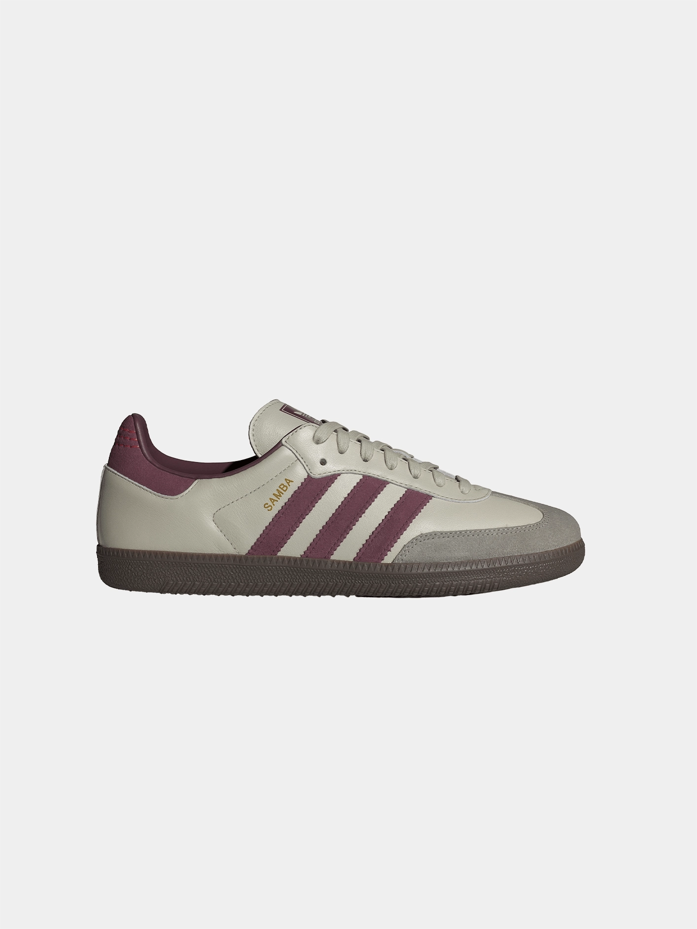 Samba OG "Putty Grey Maroon" Event Step Roll Step