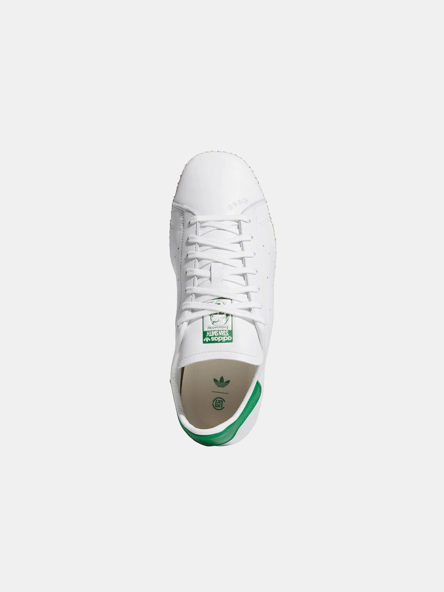 Light Step Glide-Out adidas x CLOT Stan Smith "Cloud White/Green"