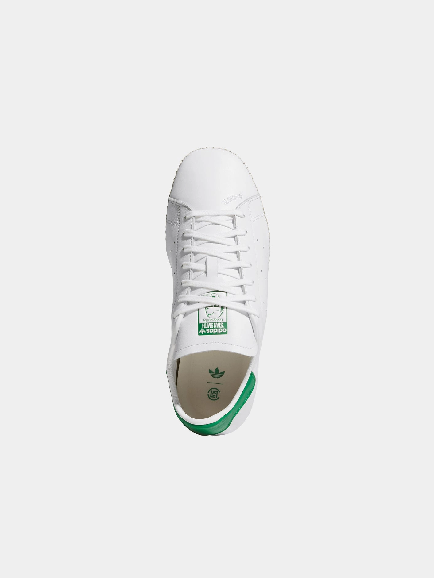 Light Step Glide-Out adidas x CLOT Stan Smith "Cloud White/Green"