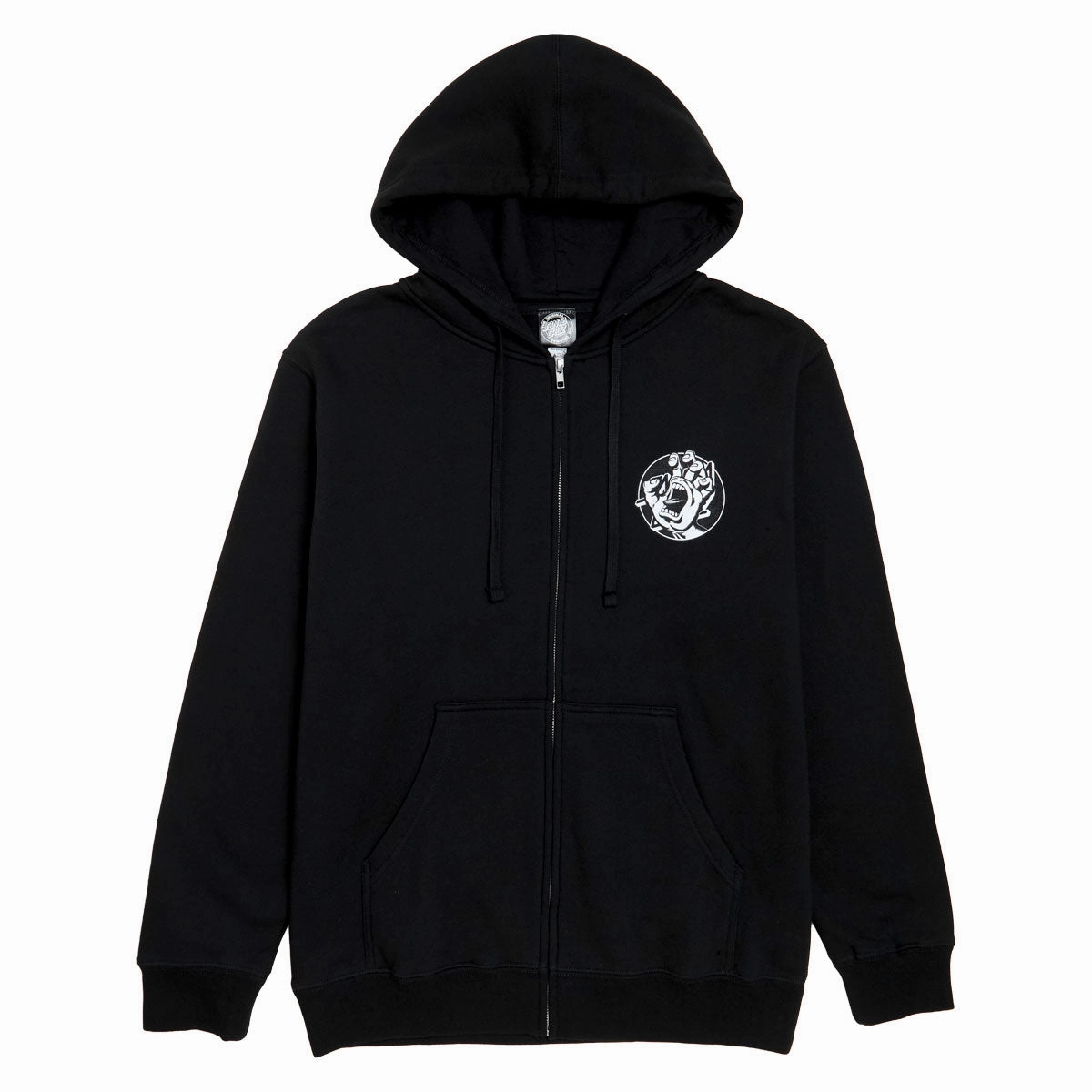 Lightweight Gear Santa Cruz Hand Dot Zip Up Hoodie - Black Theater