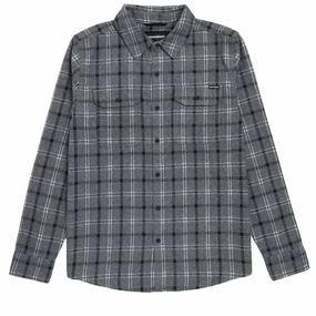 Limited Edition Independent Belmont Long Sleeve Flannel Shirt - Grey/Black Education