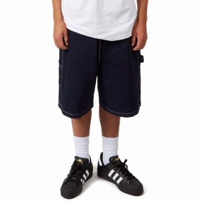 Linen Apparel CCS Hammer Loop Jean Shorts - Overdyed Navy Sports Balls