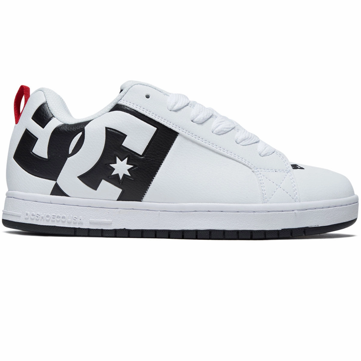 Linen Apparel DC Court Graffik SQ Shoes - White/Black/Black Men's Grooming