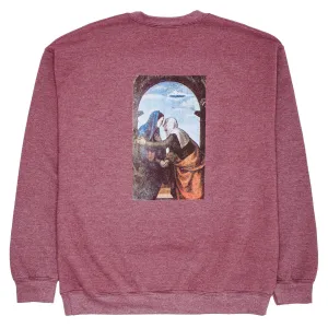 Lookbook Fucking Awesome Believe Crewneck Sweatshirt - Maroon Heather Audiobooks
