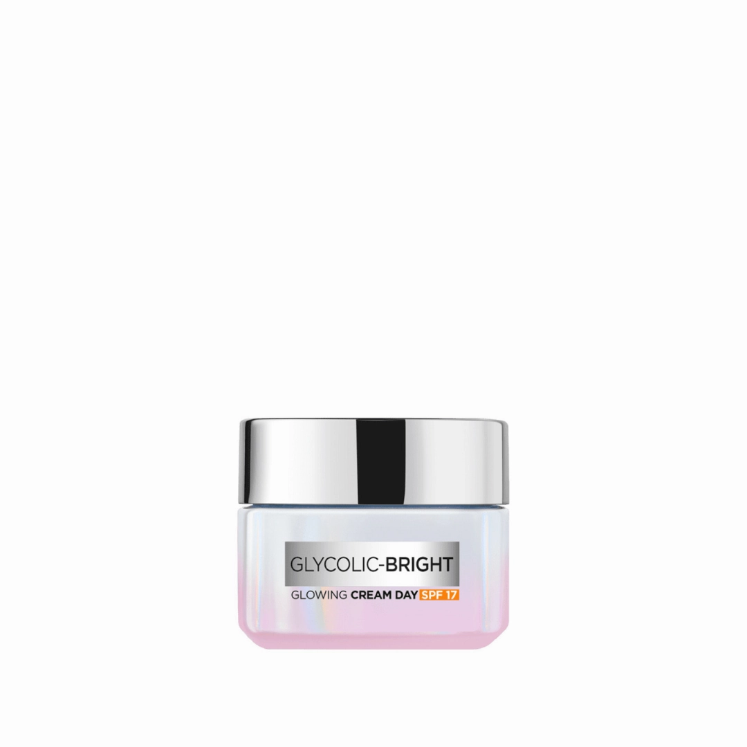 LOral Paris Glycolic Bright Glowing And Brightening Day Cream With Spf 17 To Reduce Dark Spots 50ml