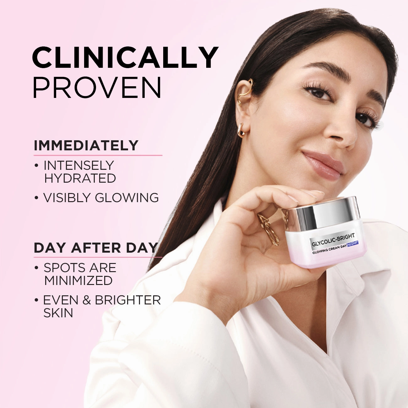 LOral Paris Glycolic Bright Glowing And Brightening Night Cream With Glycolic Acid For Boosting Overnight 50ml