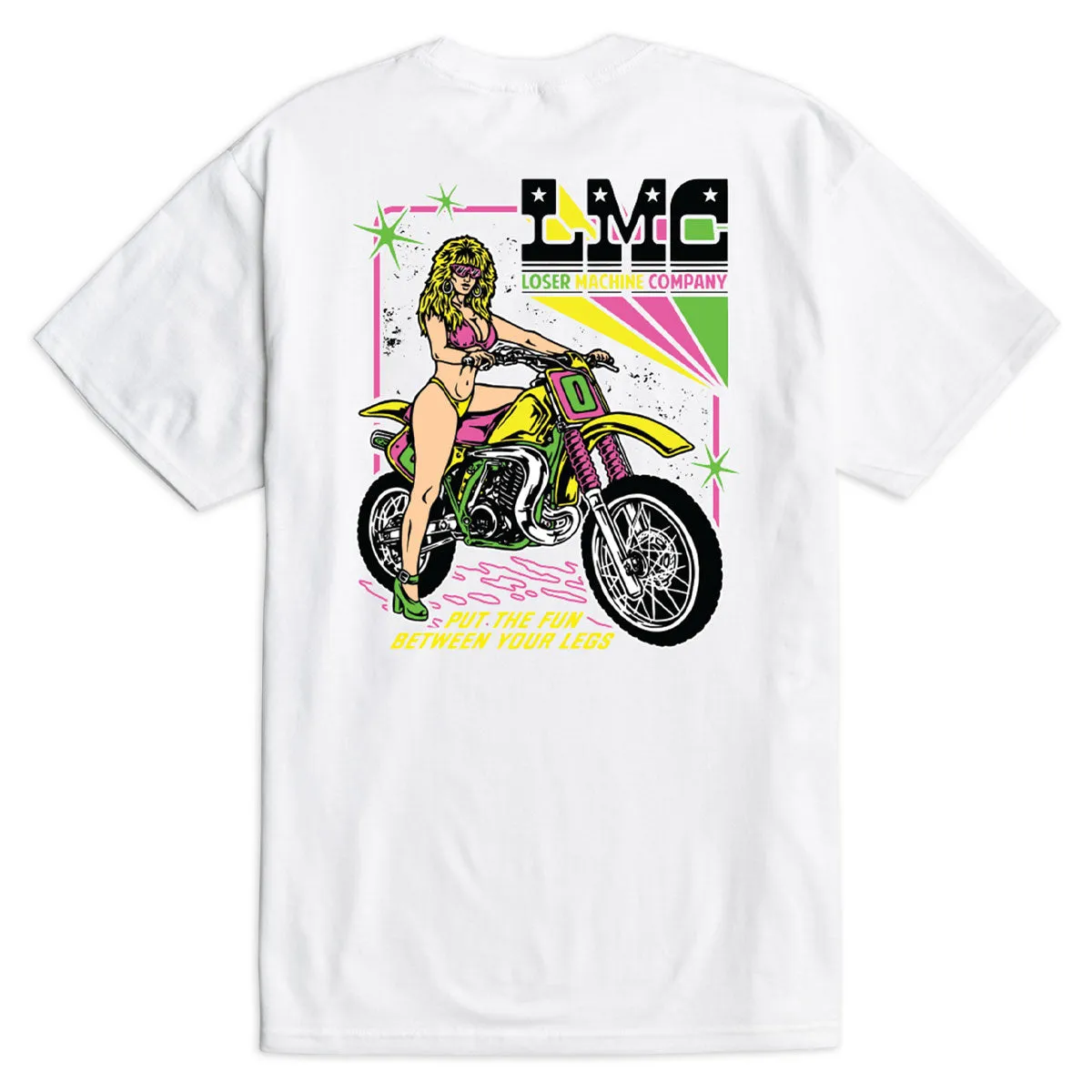 Loser Machine Brapp Babe T-Shirt - White Educational Games Music