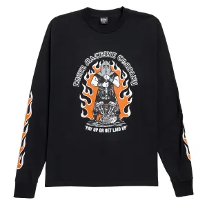 Loser Machine Executioner Long Sleeve T-Shirt - Black Bottoms Evening Wear