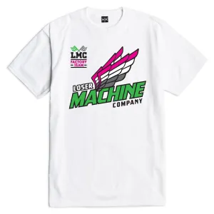 Loser Machine Four Stroke T-Shirt - White Durable Apparel Decals