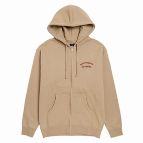 Loungewear Independent Bombers Zip Hoodie - Sandstone Sporting Events