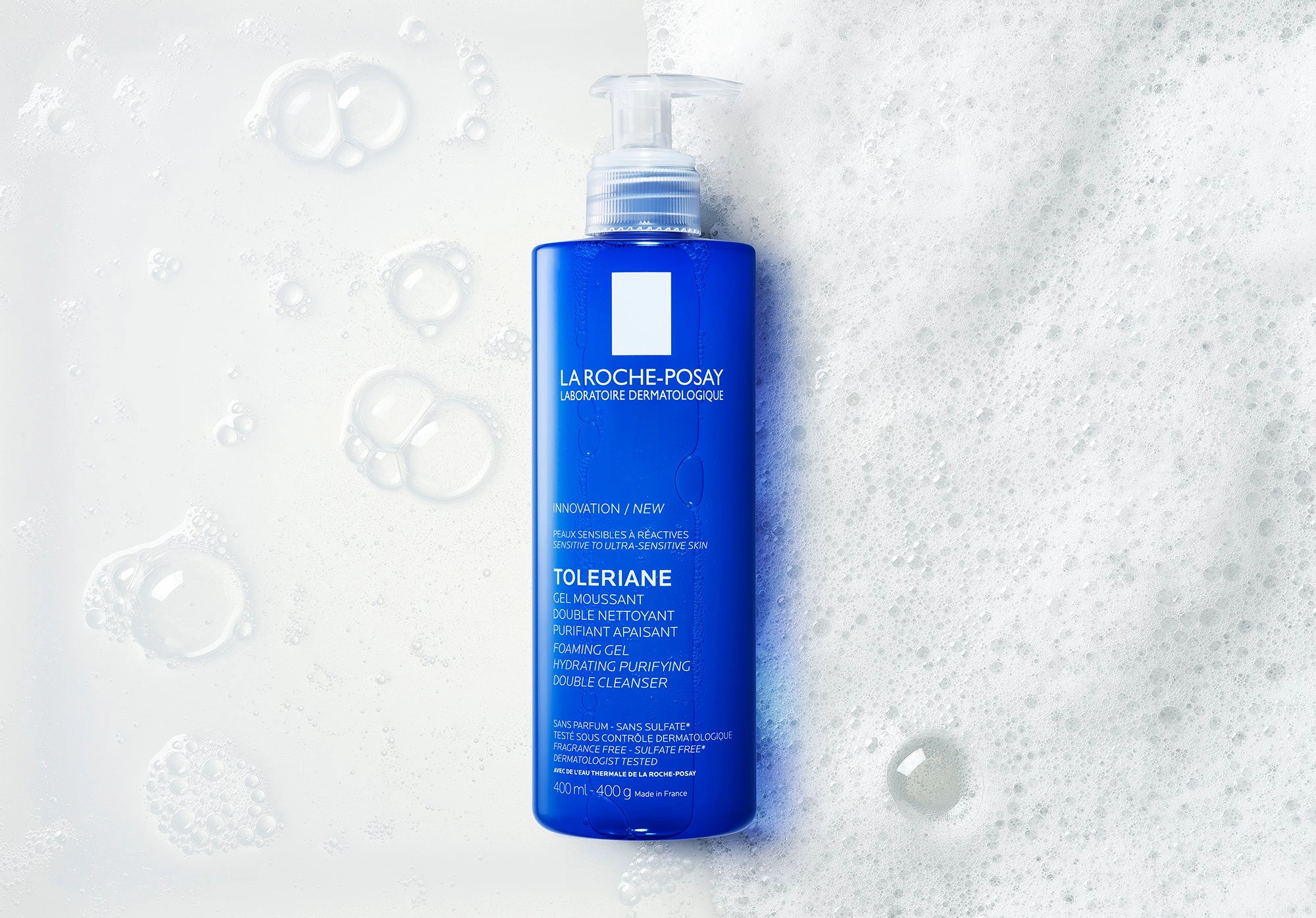 LRP TOLERIANE FOAMING PURIFYING GEL DOUBLE CLEANSER 400ML