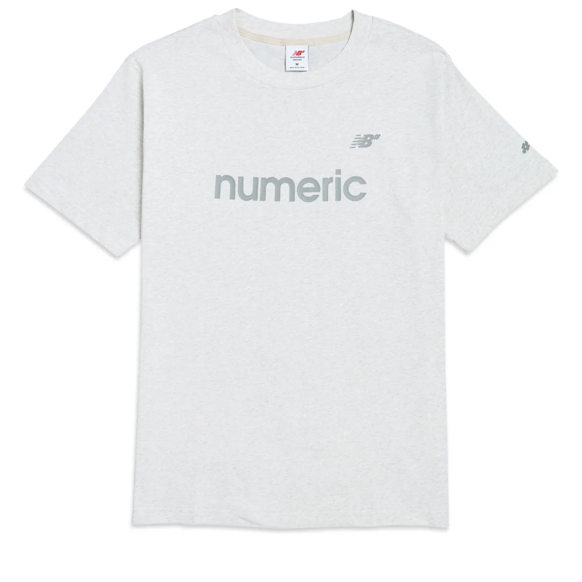 Luggage New Balance Numeric T-Shirt - Oatmeal Heather Minimalist Design