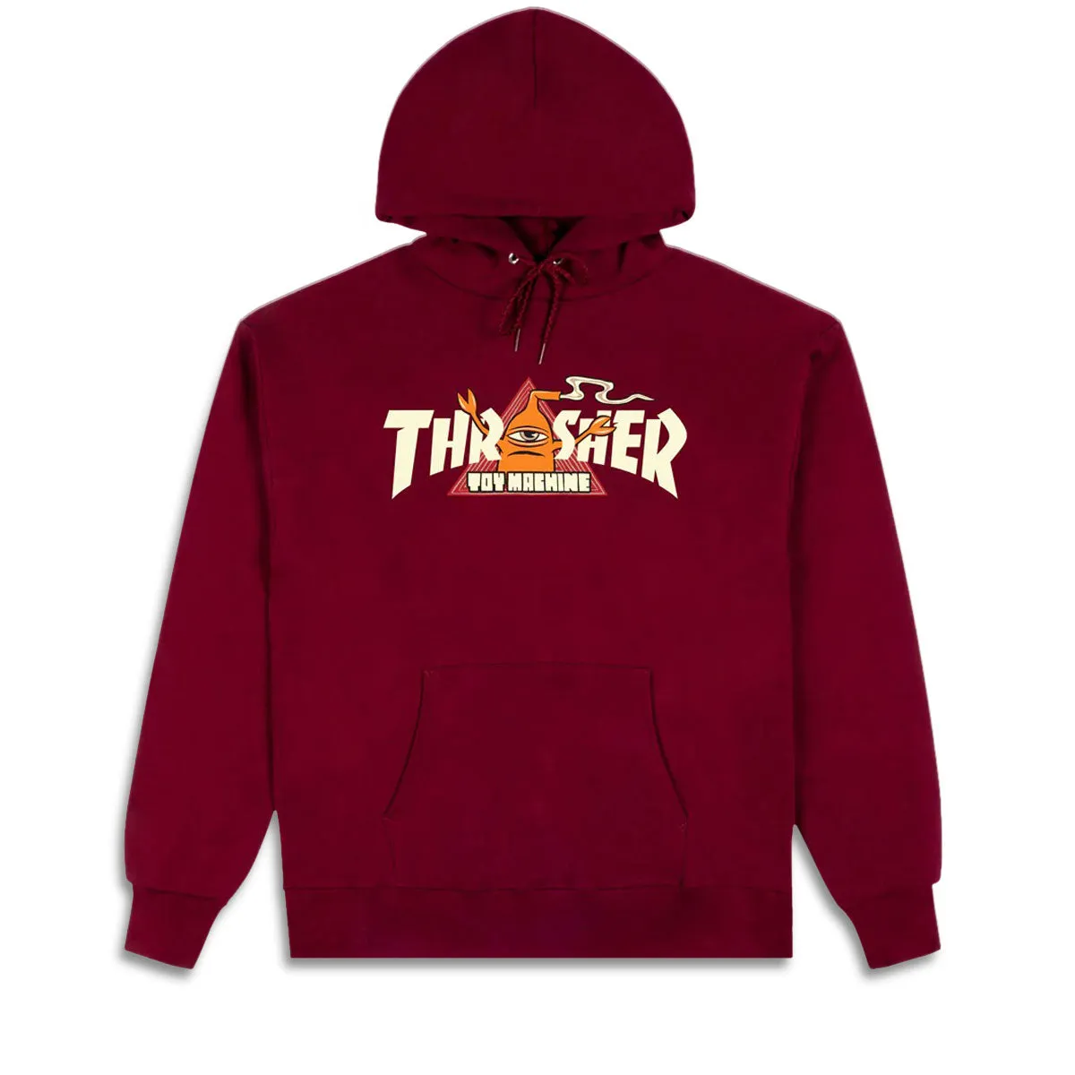 Luggage Thrasher x Toy Machine Vortex Hoodie - Maroon Tools