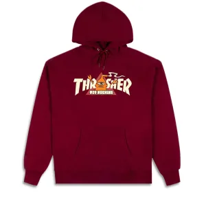 Luggage Thrasher x Toy Machine Vortex Hoodie - Maroon Tools