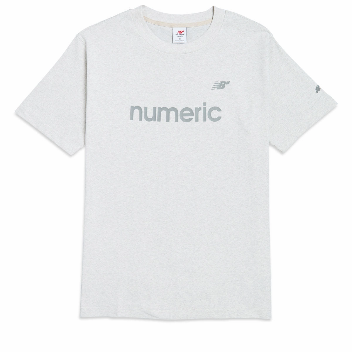 Luggage New Balance Numeric T-Shirt - Oatmeal Heather Minimalist Design