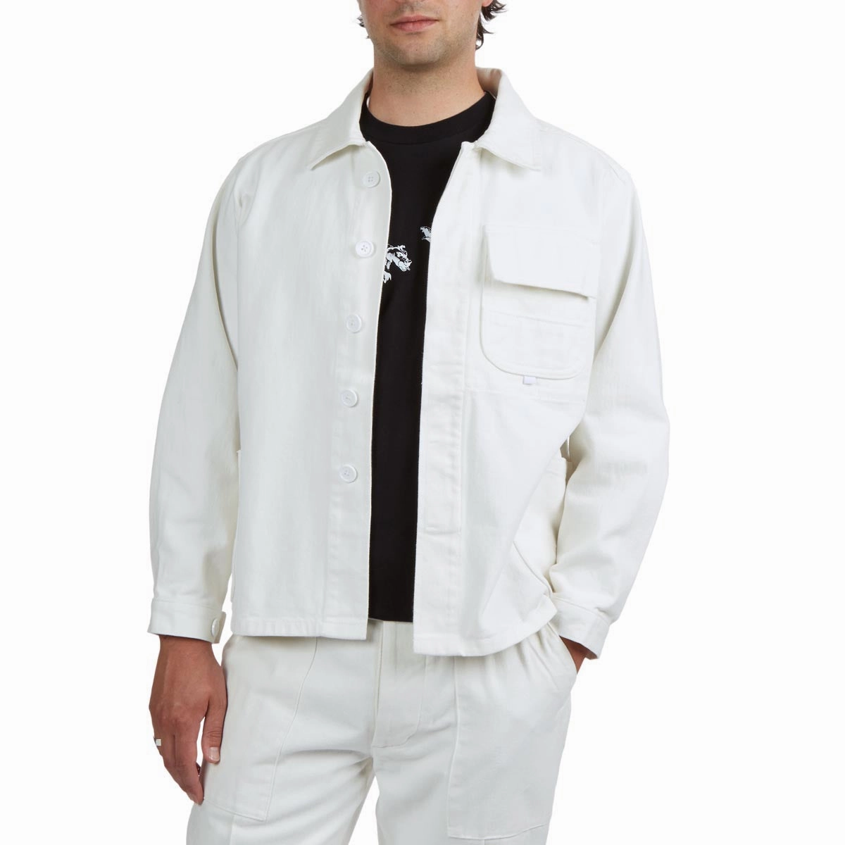 Luxury Fashion CCS French Cropped Chore Jacket - White Hats